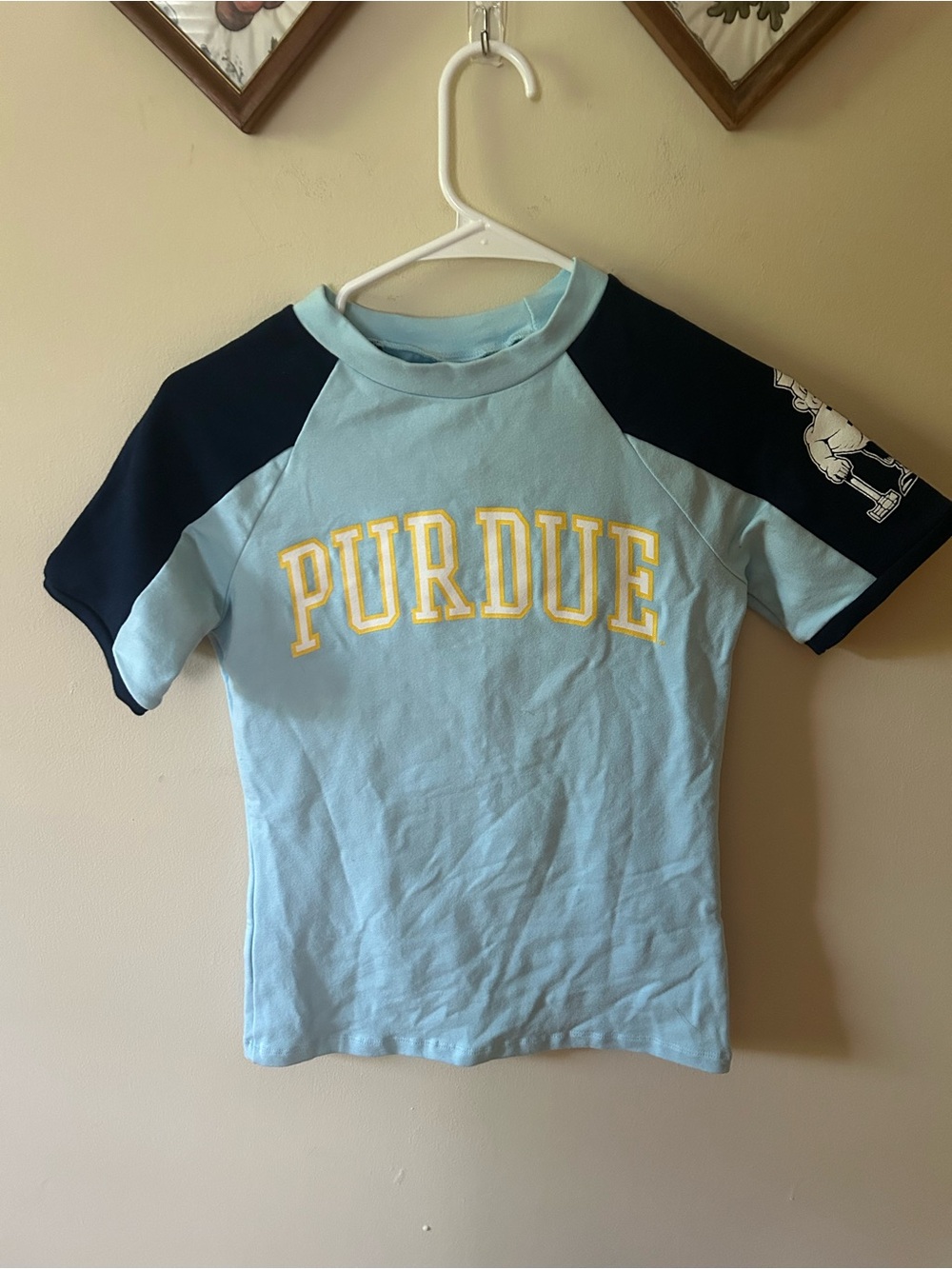 NWT Venley Stranger Things Purdue University Boilermakers Retro Fitted Shirt